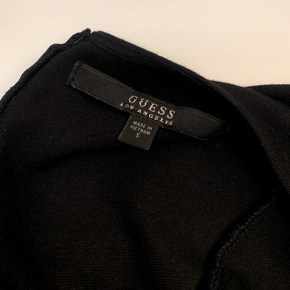 Guess Black Fit & Flare Cut-Out Dress Size Small - Picture 3 of 8